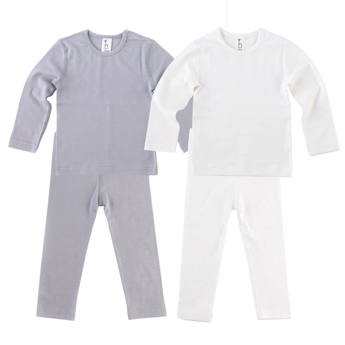 Hipzoo Organic Cotton High-Tension Flat Seam baby toddler Pajama Set
