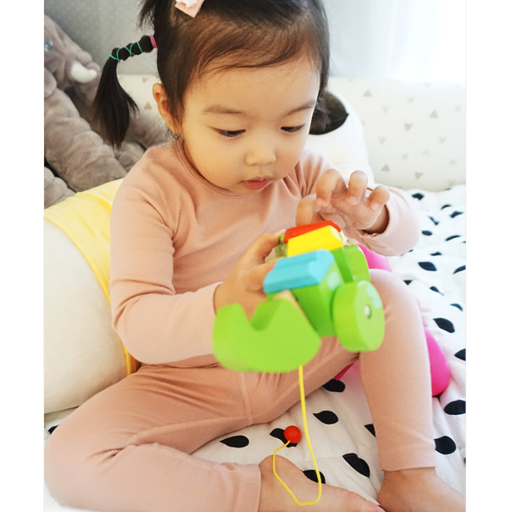 Hipzoo Organic Cotton High-Tension Flat Seam baby toddler Pajama Set