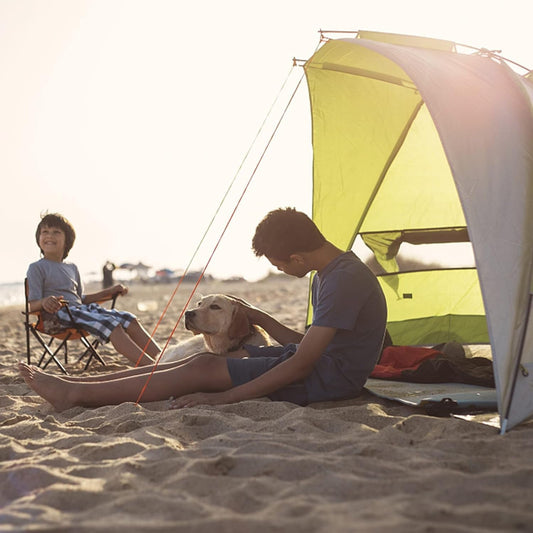 Super-Brella SPF 50+ Sun and Rain Canopy Umbrella for Camping, Beach