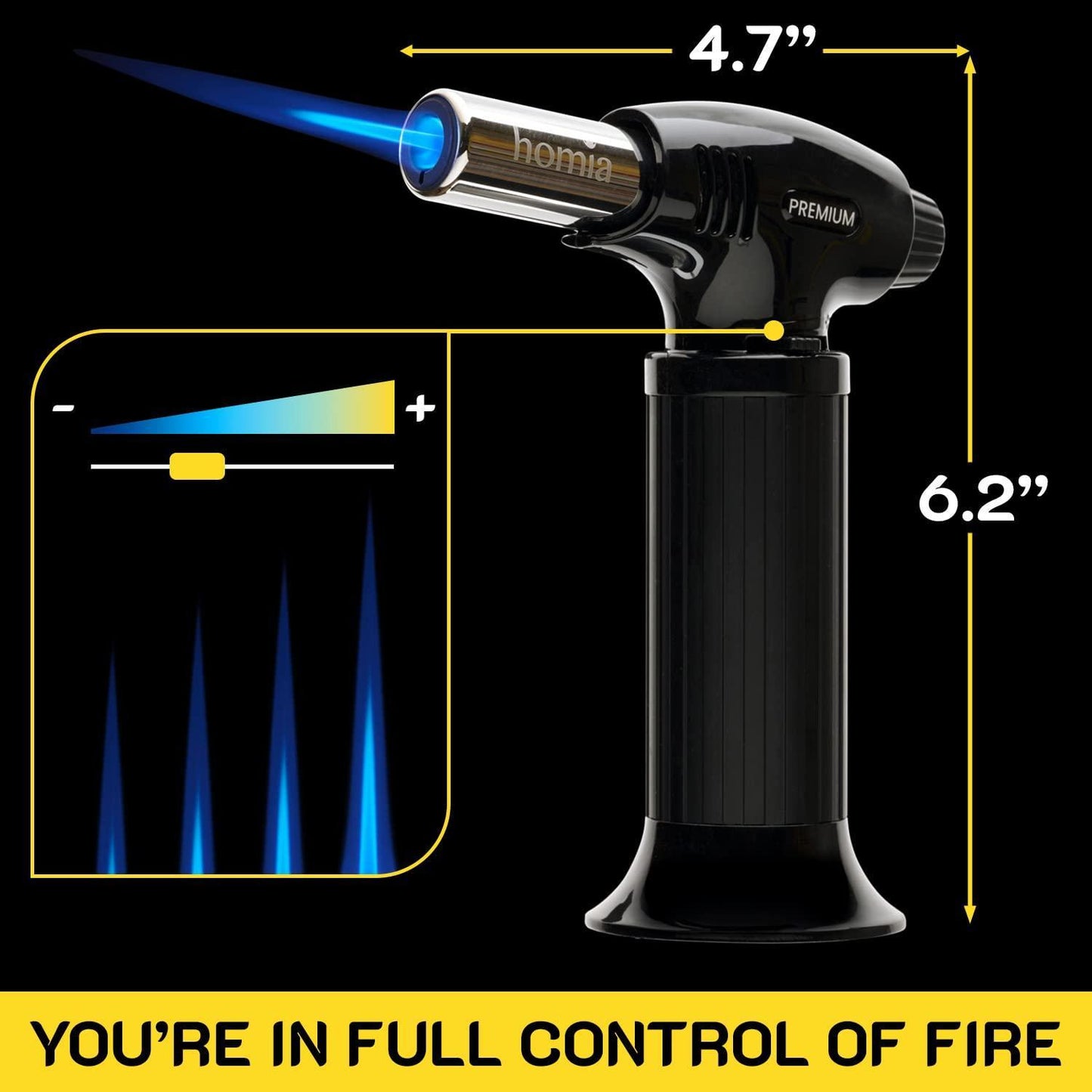 Butane Torch  Refillable Kitchen Torch Lighter Adjustable Flame for