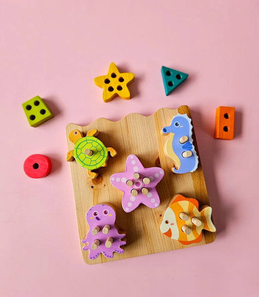 QToys Australia (USA) Sea Animal Shape Puzzle