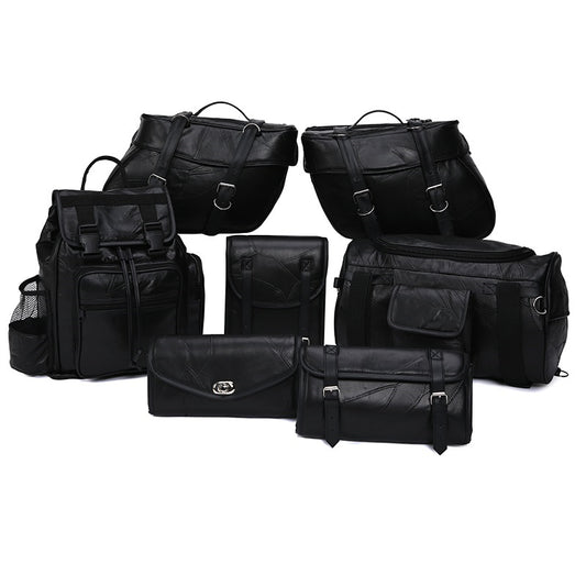 9 piece Motorcycle Leather Luggage