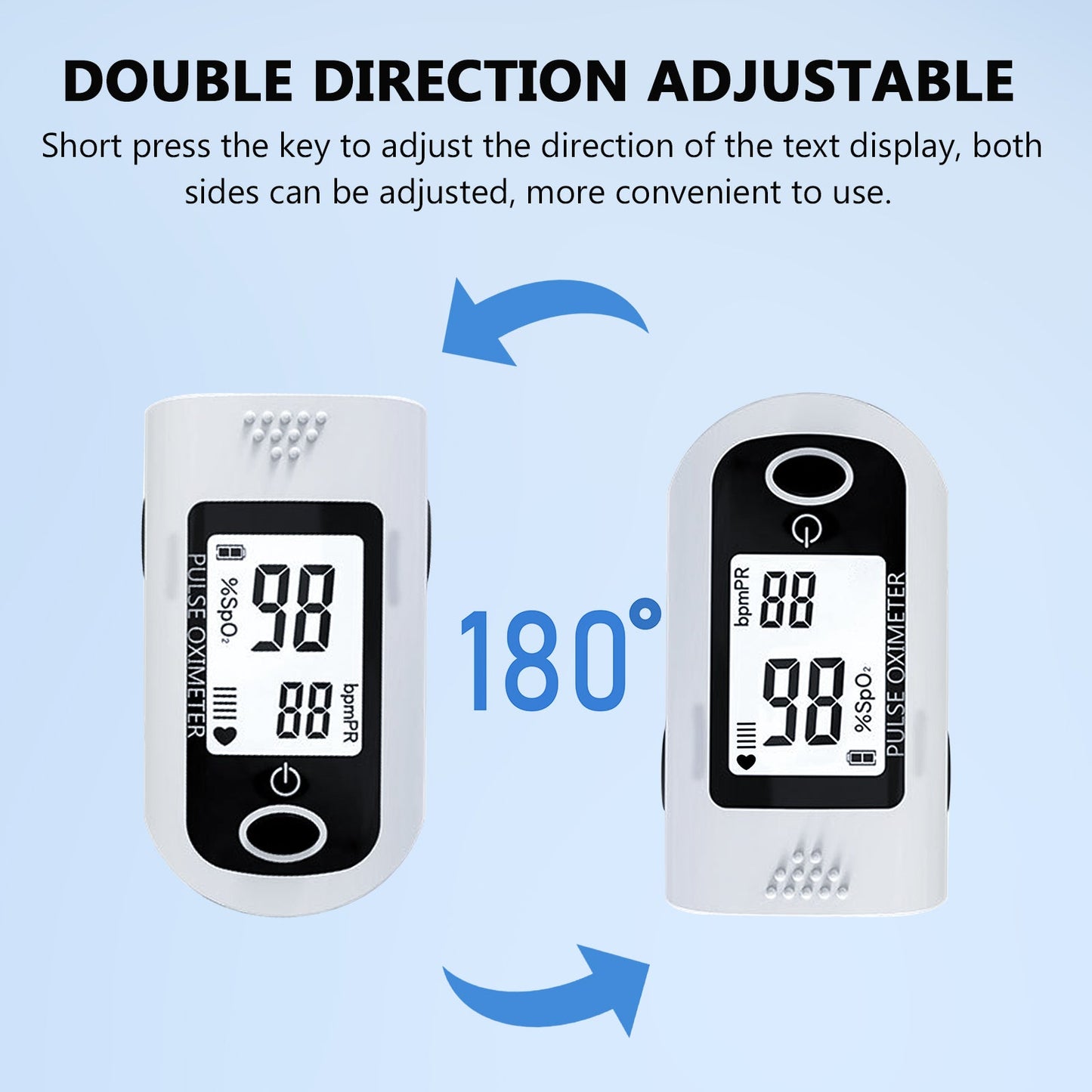 Fingertip Pulse Oximeter Blood Oxygen Meter SpO2 Monitor, Blood Oxygen