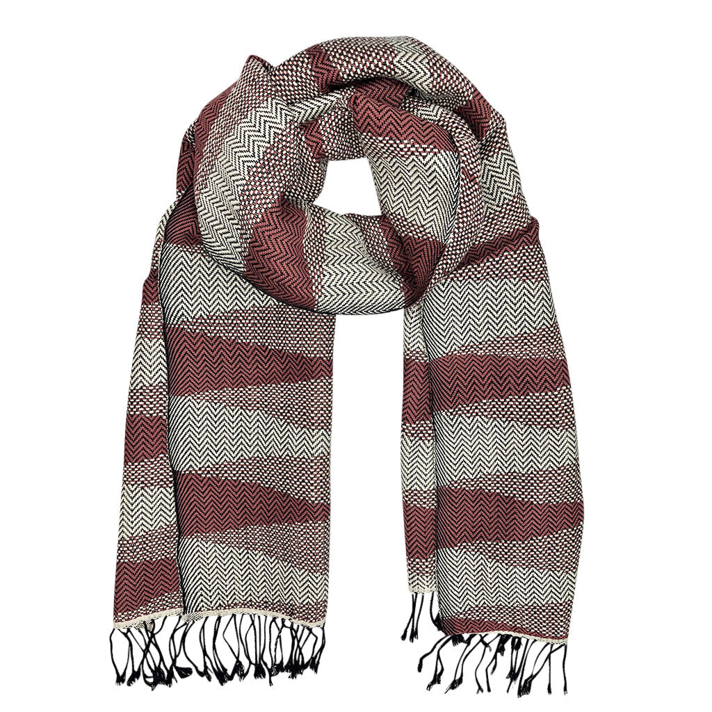 Cambodia Chevron Tapestry Scarf 100% Cotton