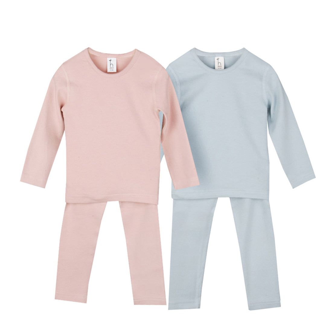 Hipzoo Organic Cotton High-Tension Flat Seam baby toddler Pajama Set