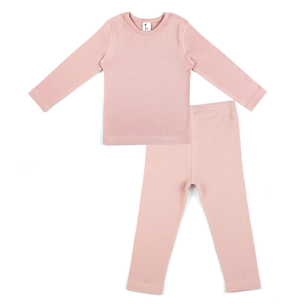 Hipzoo Organic Cotton High-Tension Flat Seam baby toddler Pajama Set