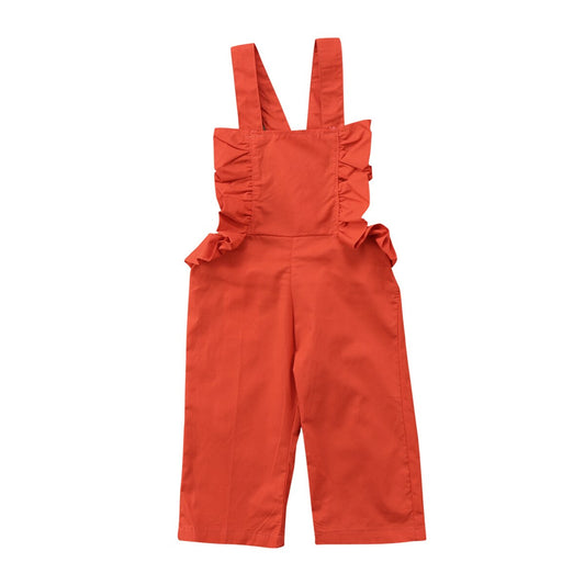 Orange Strap Funny Newborn Kid Baby Girls Bib