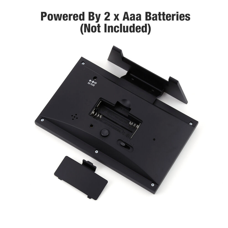 LED Digital Alarm Clock Snooze Calendar Thermometer Hygrometer Weather