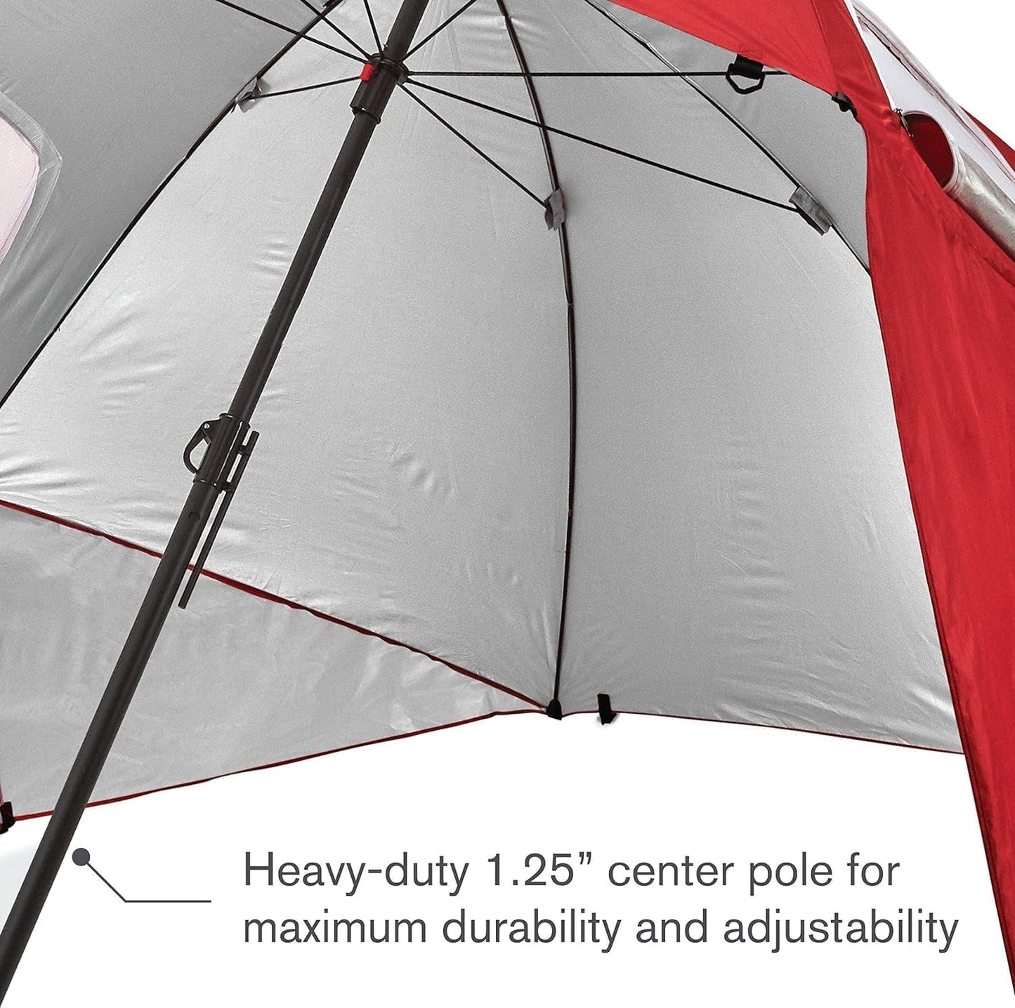 Super-Brella SPF 50+ Sun and Rain Canopy Umbrella for Camping, Beach