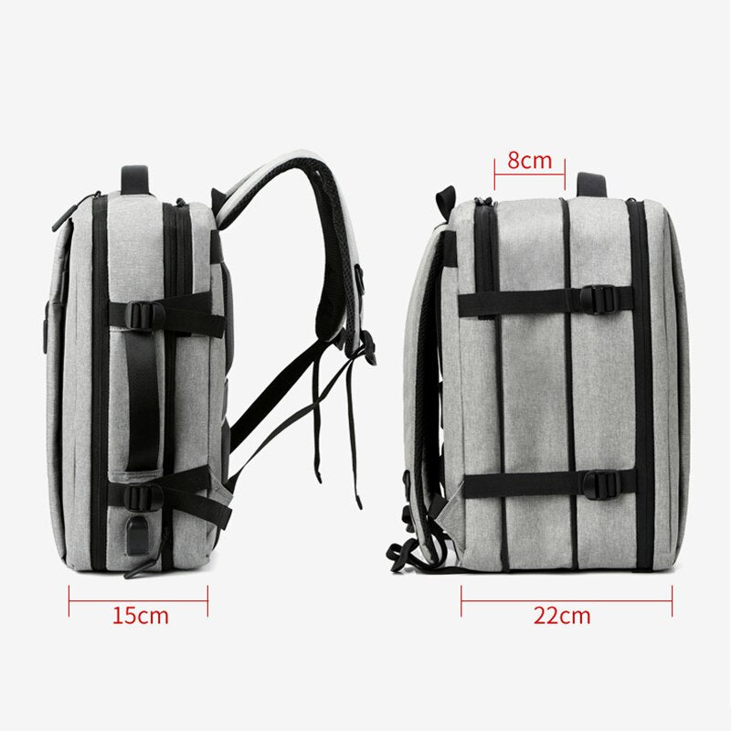 Men's Backpack Multifunctional Waterproof Bags USB Charging Laptop