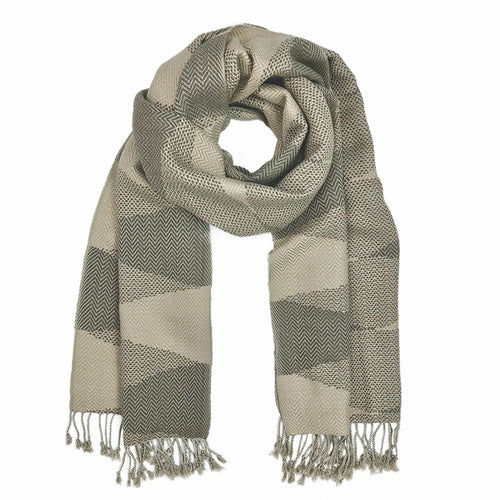 Cambodia Chevron Tapestry Scarf 100% Cotton