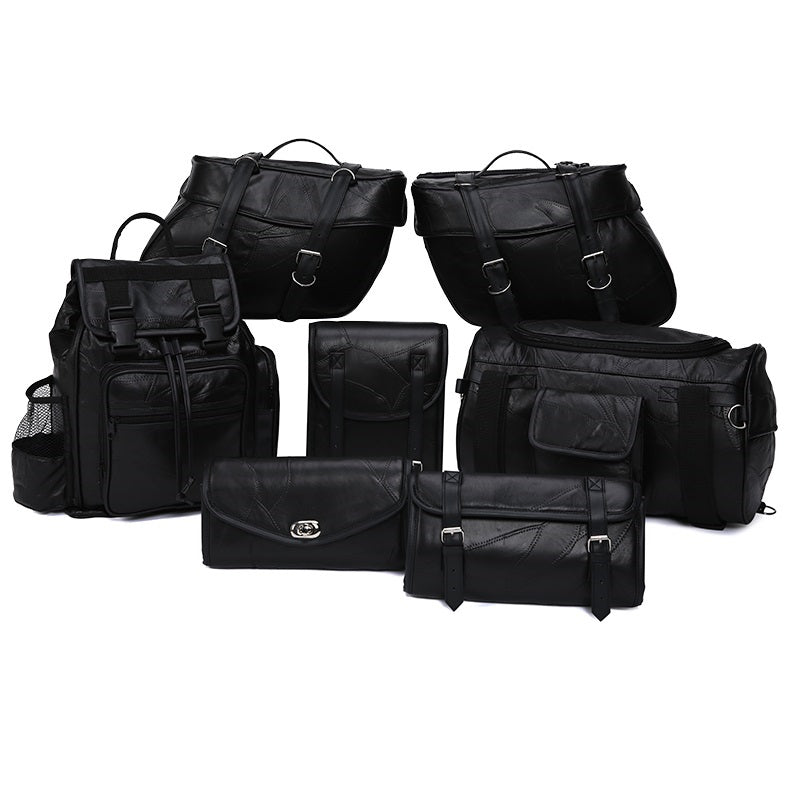 9 piece Motorcycle Leather Luggage